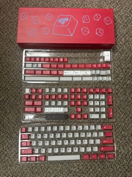 Cannon Keys Nice PBT Grey And Burgundy